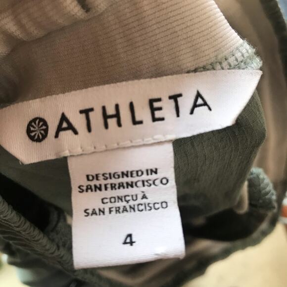 Athleta Trekkie Straight Crop Sea Foam Green Pull On Pants Women’s Size 4 - Picture 6 of 7